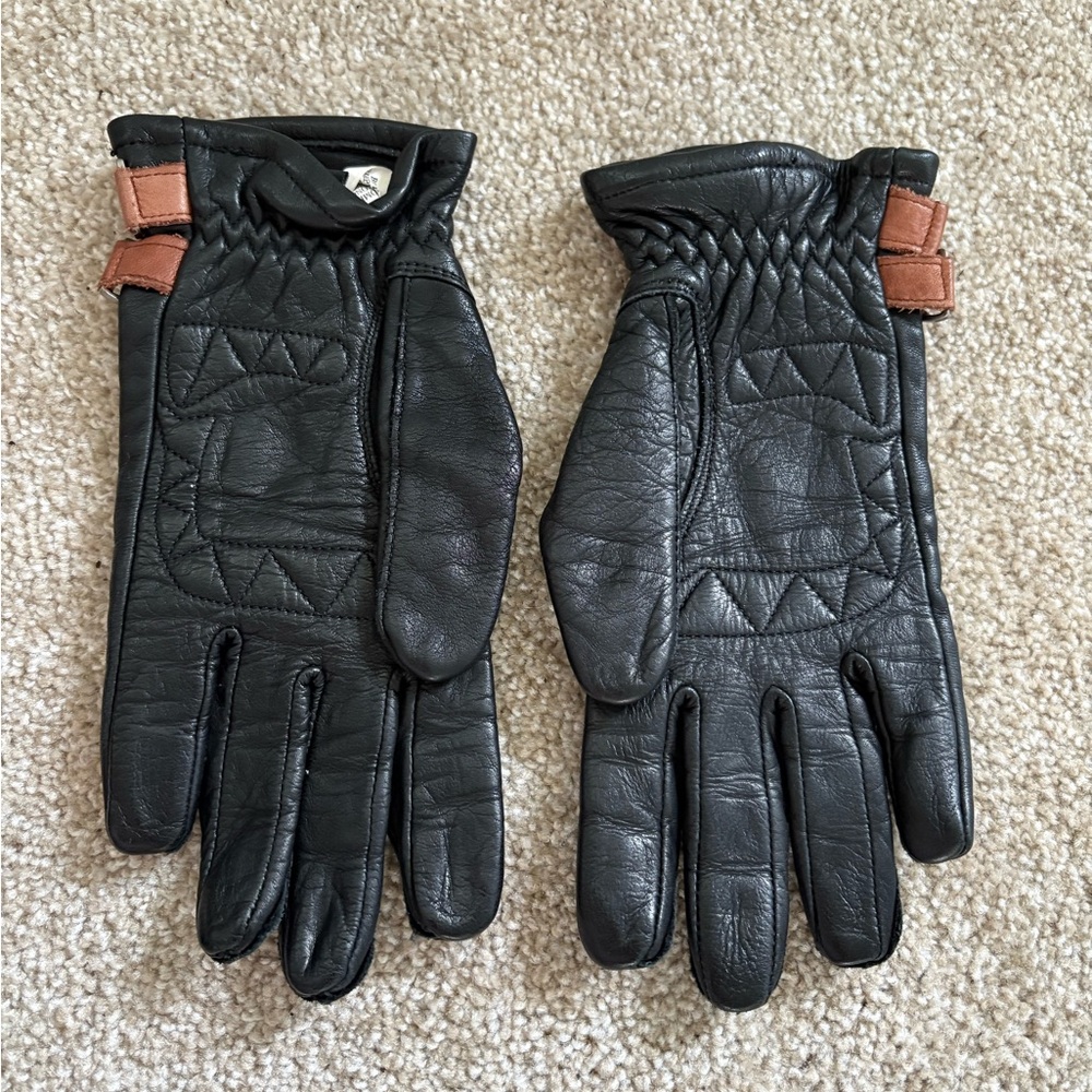 *Rare find* Harley-Davidson Black Leather Gloves - Picture 2 of 4